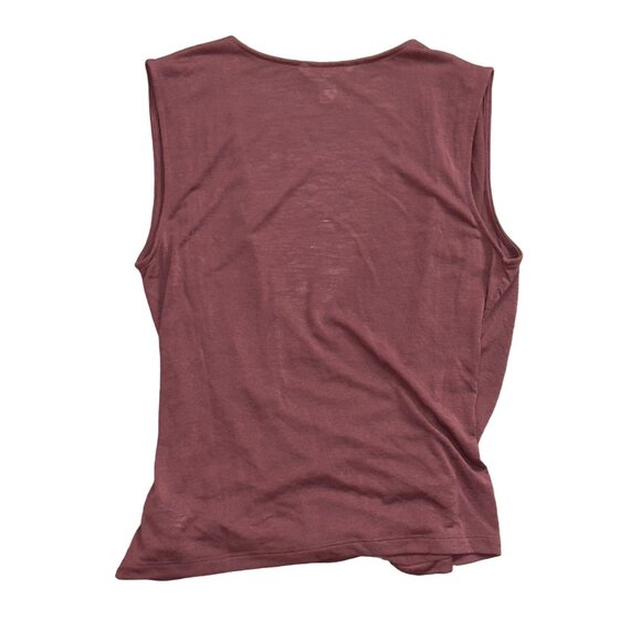 Athleta Women's M Sleeveless Surplice Wrap Top Mauve - Picture 8 of 8